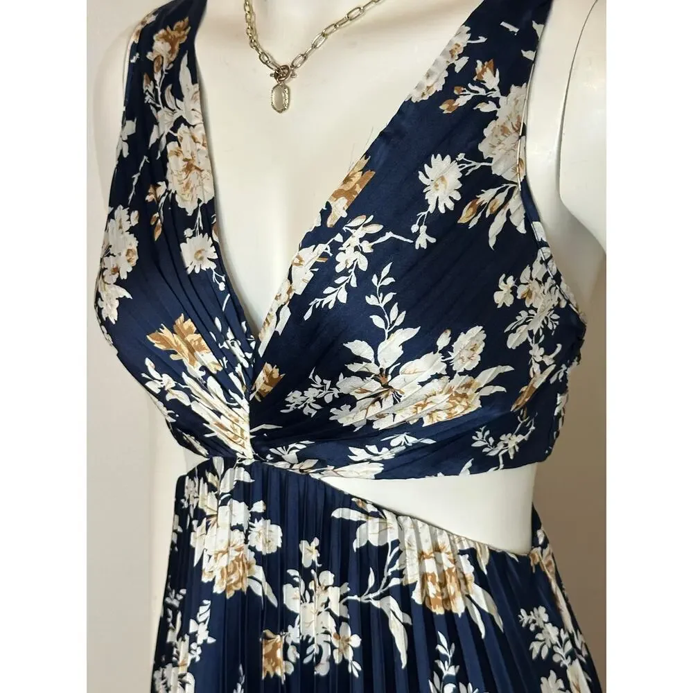 NWT Abercrombie The A&F Giselle‎ Babydoll Maxi Dress Small